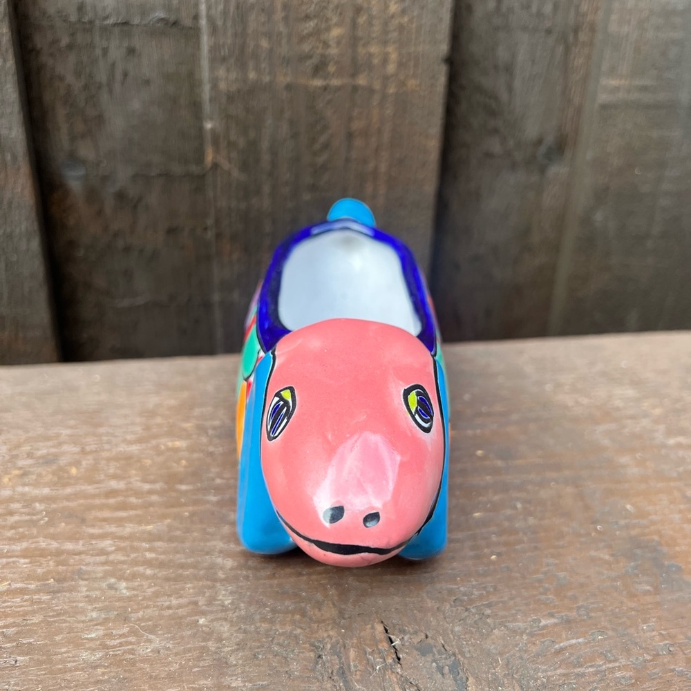 Mexican Talavera Dachshund/Wiener Dog Planter. - Picture 2 of 7